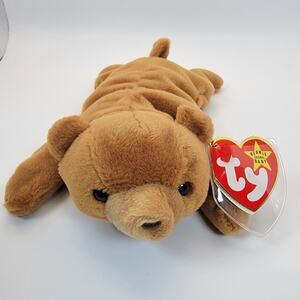 MWMT Ty Beanie Baby Cubbie the Bear 1993 Original Brown Plush Stuffed Toy